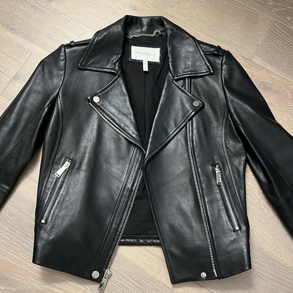BCBGeneration Jackets & Blazers - BCBGeneration Leather Moto Jacket
